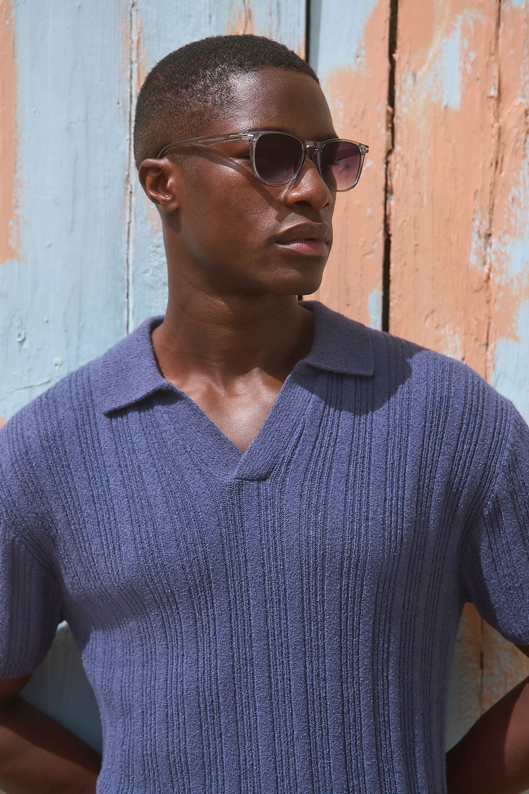 Next Poloshirt Regular Fit Trophy Poloshirt mit Bouclé-Streifen (1-tlg)