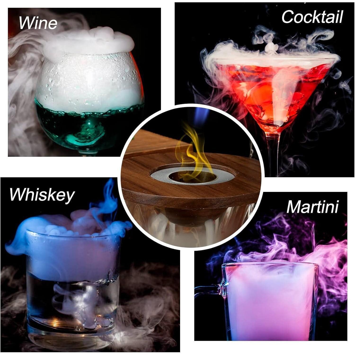 LuxusKollektion Cocktail-Set Whisky Geschenkset Cocktail Smoker Kit 4 Holzchips Vatertagsgeschenk – Bild 5 von 5