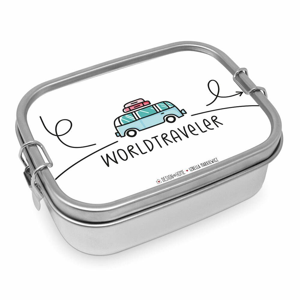 PPD Lunchbox Worldtraveler Steel 900 ml, Edelstahl