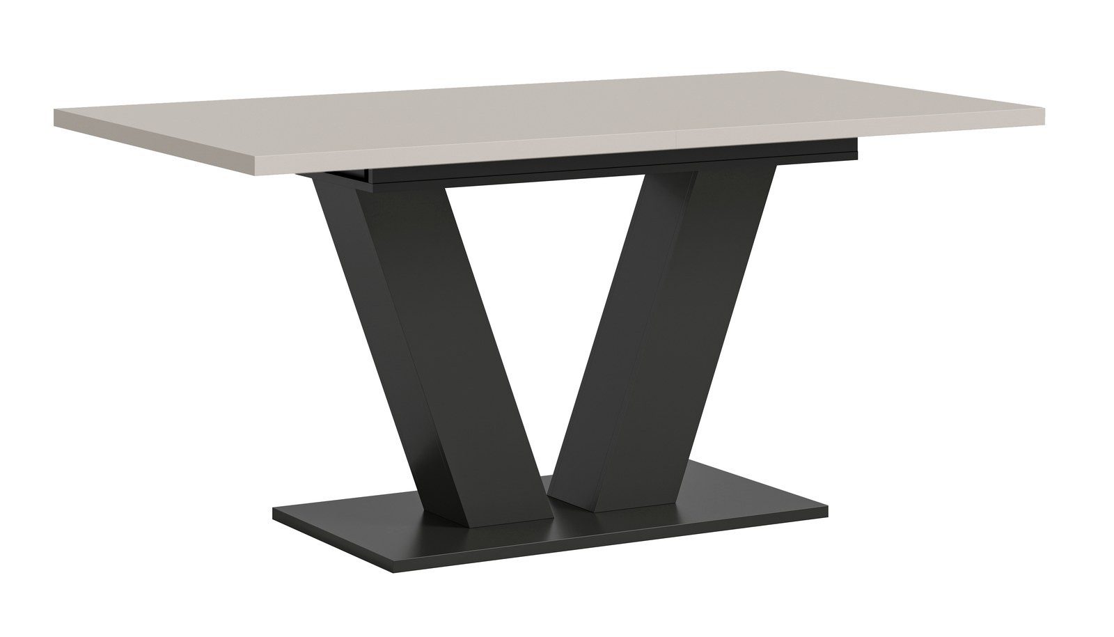 Aileenstore Esstisch OSLO, 150 cm Breite, Kaschmir, 2-teilig