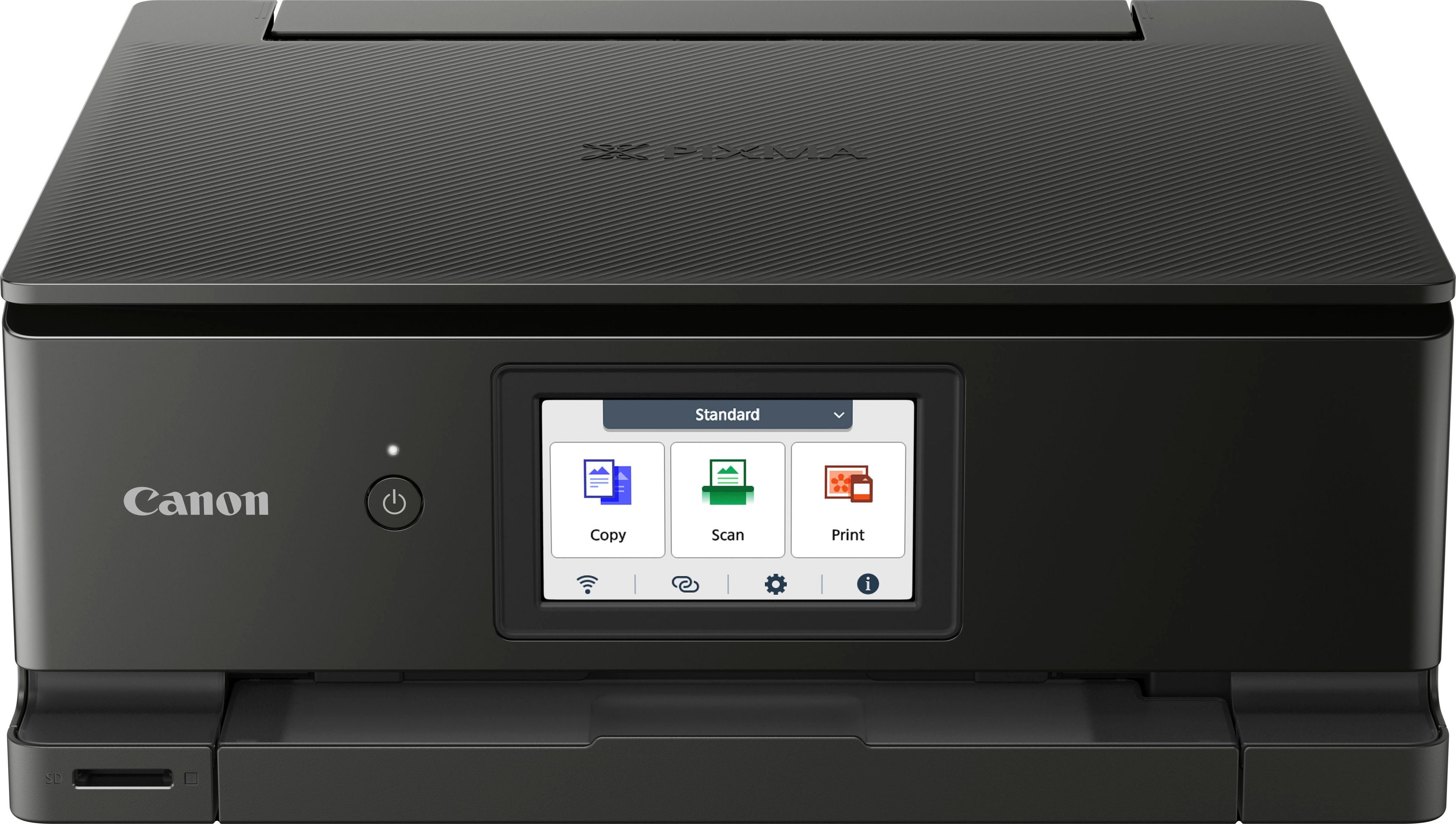Canon PIXMA TS8750 Multifunktionsdrucker, (WLAN (Wi-Fi), Wi-Fi Direct, 3in1 Tintenstrahl-Multifunktionsgerät mit 6 separaten Tintenpatronen)