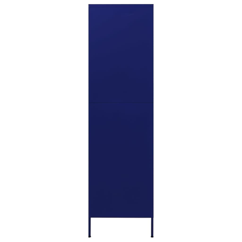 furnicato Kleiderschrank Marineblau 90x50x180 cm (1-St) Stahl