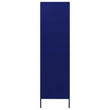 furnicato Kleiderschrank Marineblau 90x50x180 cm Stahl (1-St)