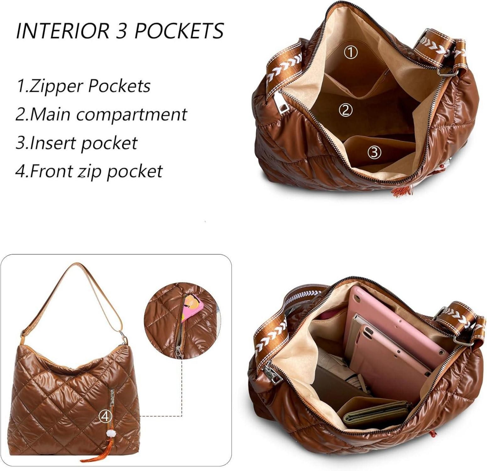 LuxusKollektion Schultertasche Puffer Schultertasche Damen Gesteppte günstig online kaufen