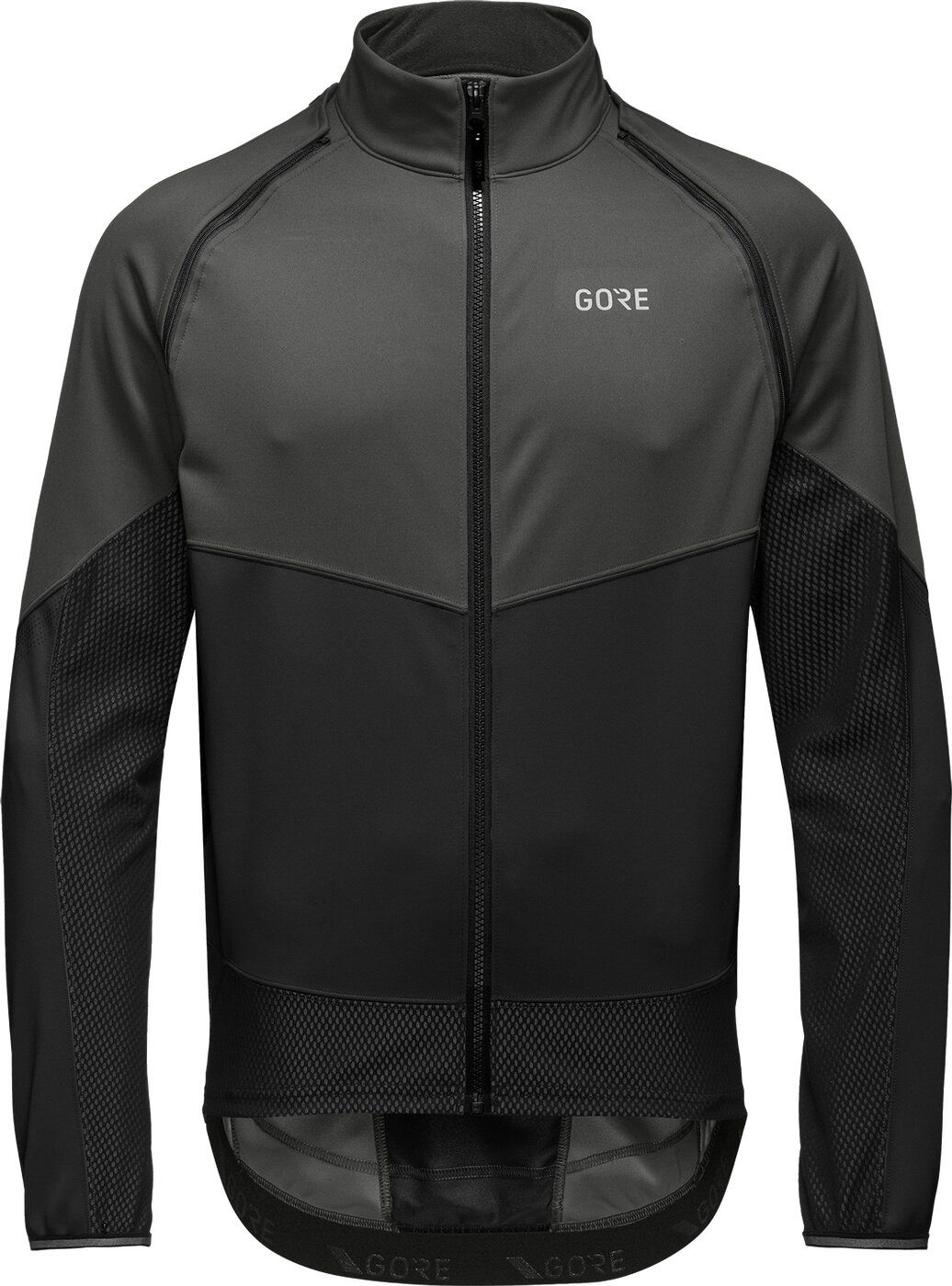 GORE® Wear Fahrradjacke GOREWEAR Phantom WINDSTOPPER® Jacke Herren TERRA GREY / BLACK