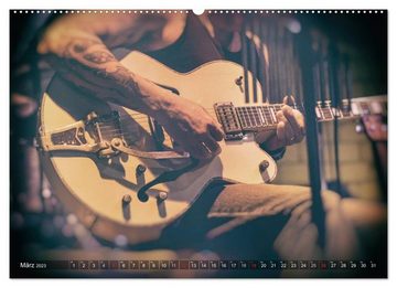 CALVENDO Wandkalender Gitarren - Live (Premium, hochwertiger DIN A2 Wandkalender 2023, Kunstdruck in Hochglanz)