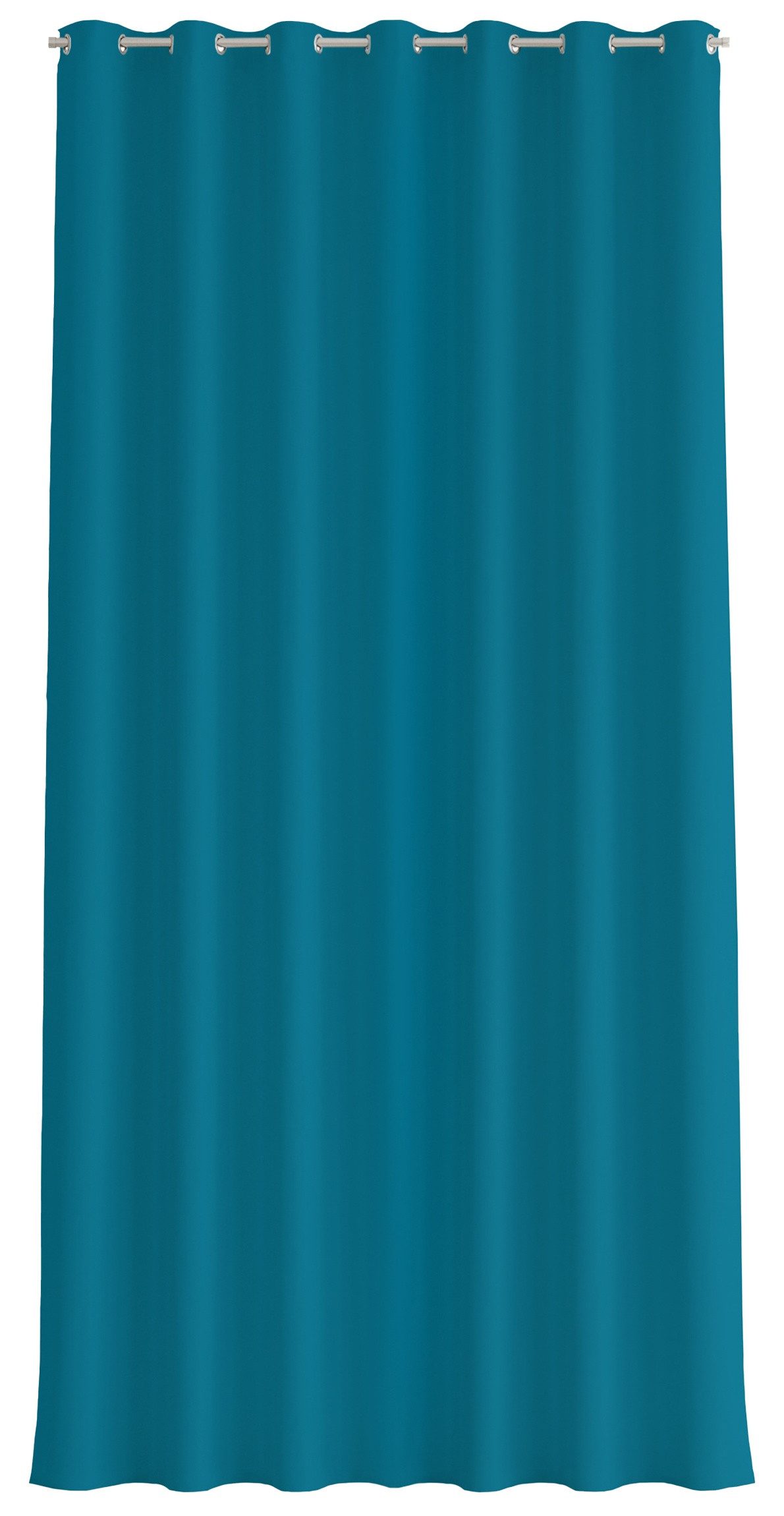 Bilderdepot24 Outdoorvorhang Wetterfest Gardinen Modern Einfarbig Petrol (1 St), Ösen, blickdicht, Outdoor-geeigneter Vorhangstoff 370 g/m², Outdoor Vorhang Balkon Terrasse Verdunkelungs Vorhänge Sonnenschutz