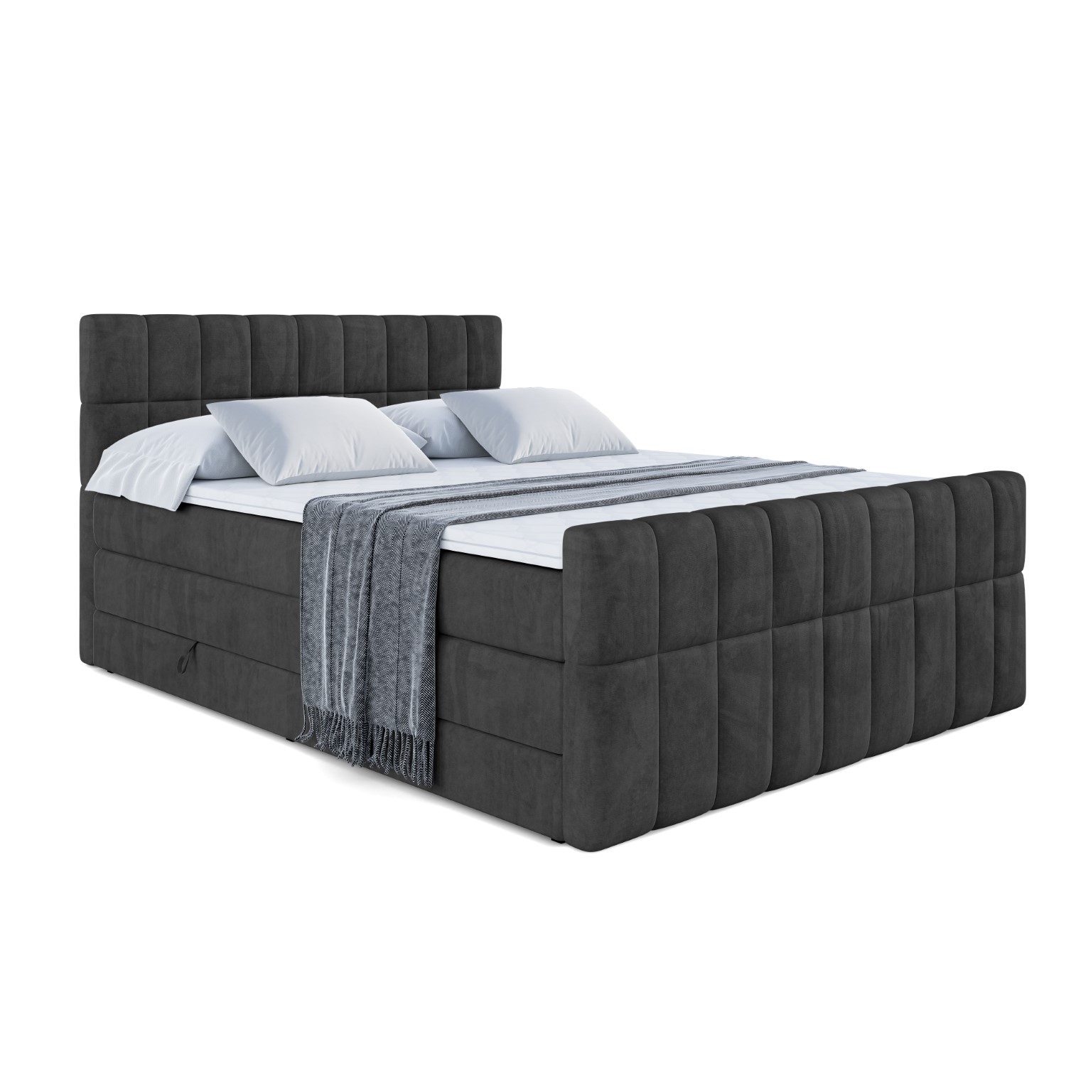 ALTDECOR Boxspringbett MIAMI-Z KING (Multipocket-Matratze H4, günstig online kaufen