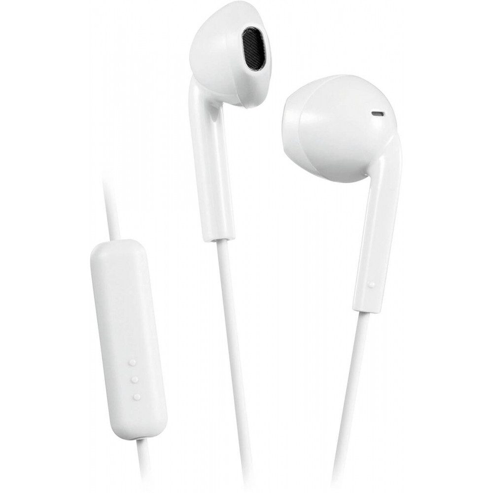 JVC JVC HA-F17M Weiss UE In-Ohr-Kopfhörer Kopfhörer (Integriertes Mikrofon und Fernbedienung, Schweißbeständig mit IPX2 Schutz)