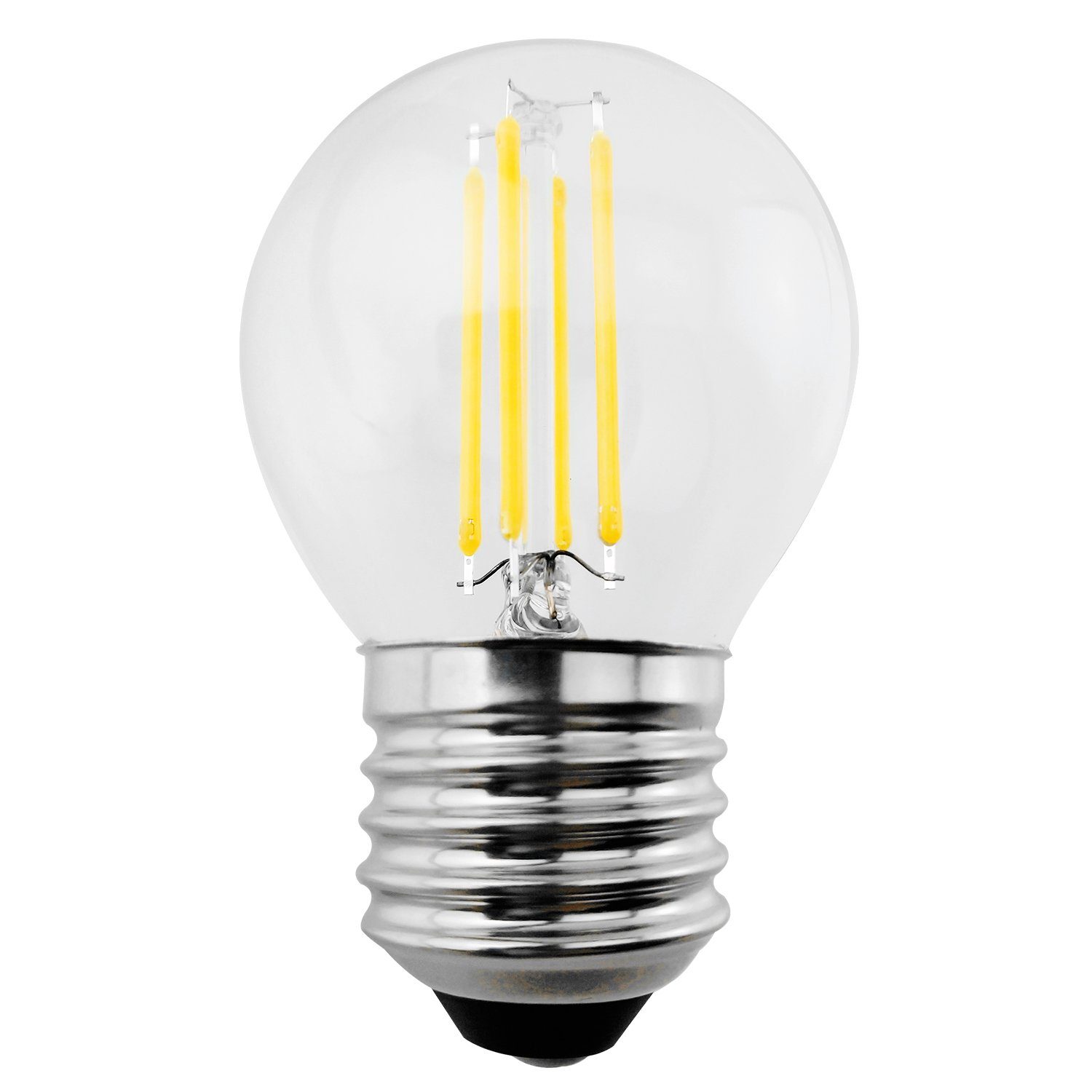 E27 MCE284 LED-Leuchtmittel WW, 6W Filament Edison Retro Glühbirne G45 600lm E27, Maclean