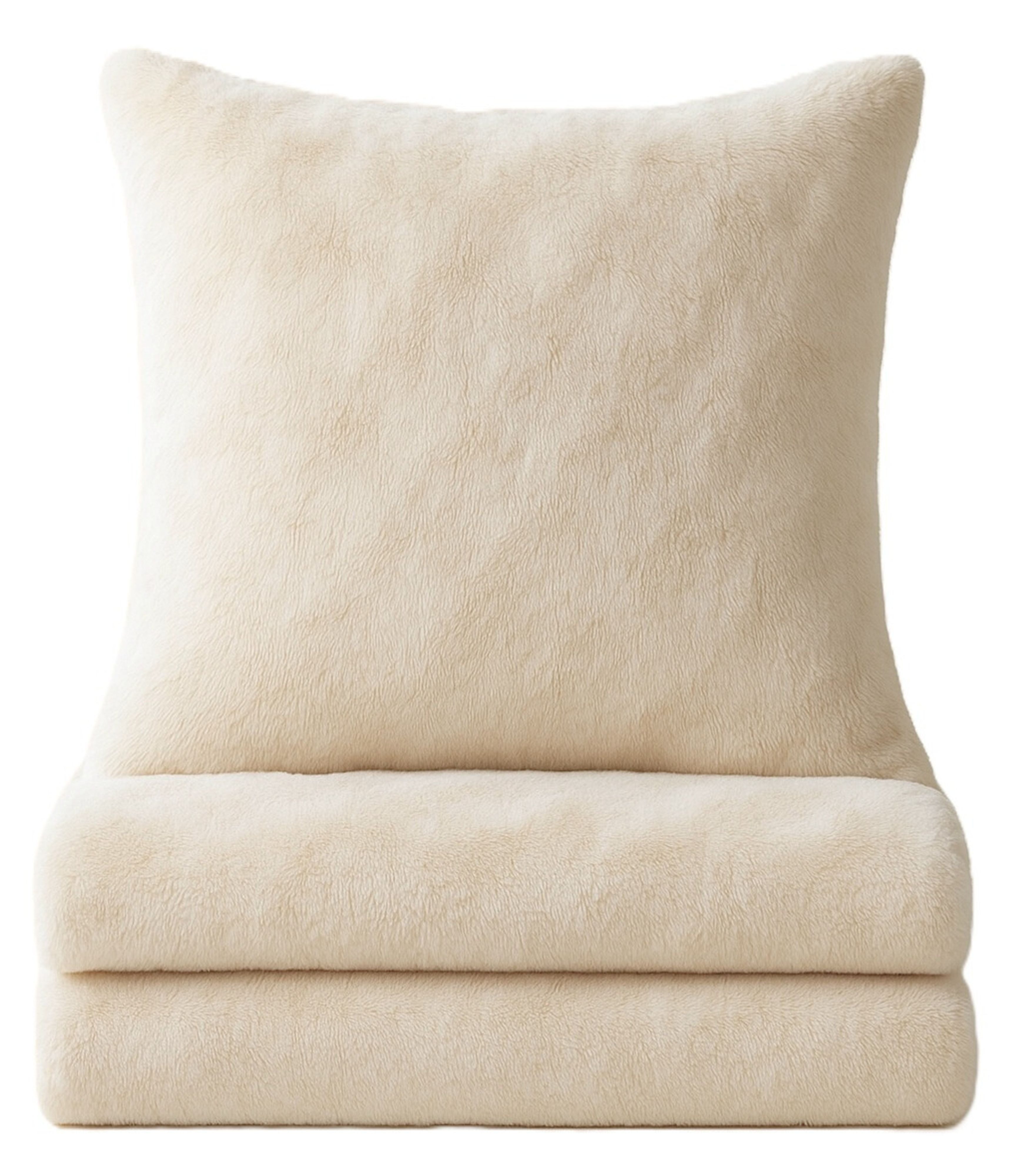 One Home Bettwäsche Winter Cashmere Touch Bubble Optik, Fleece, 2 teilig, kuschelig flauschig warmes weiches Teddy Plüsch Flanell