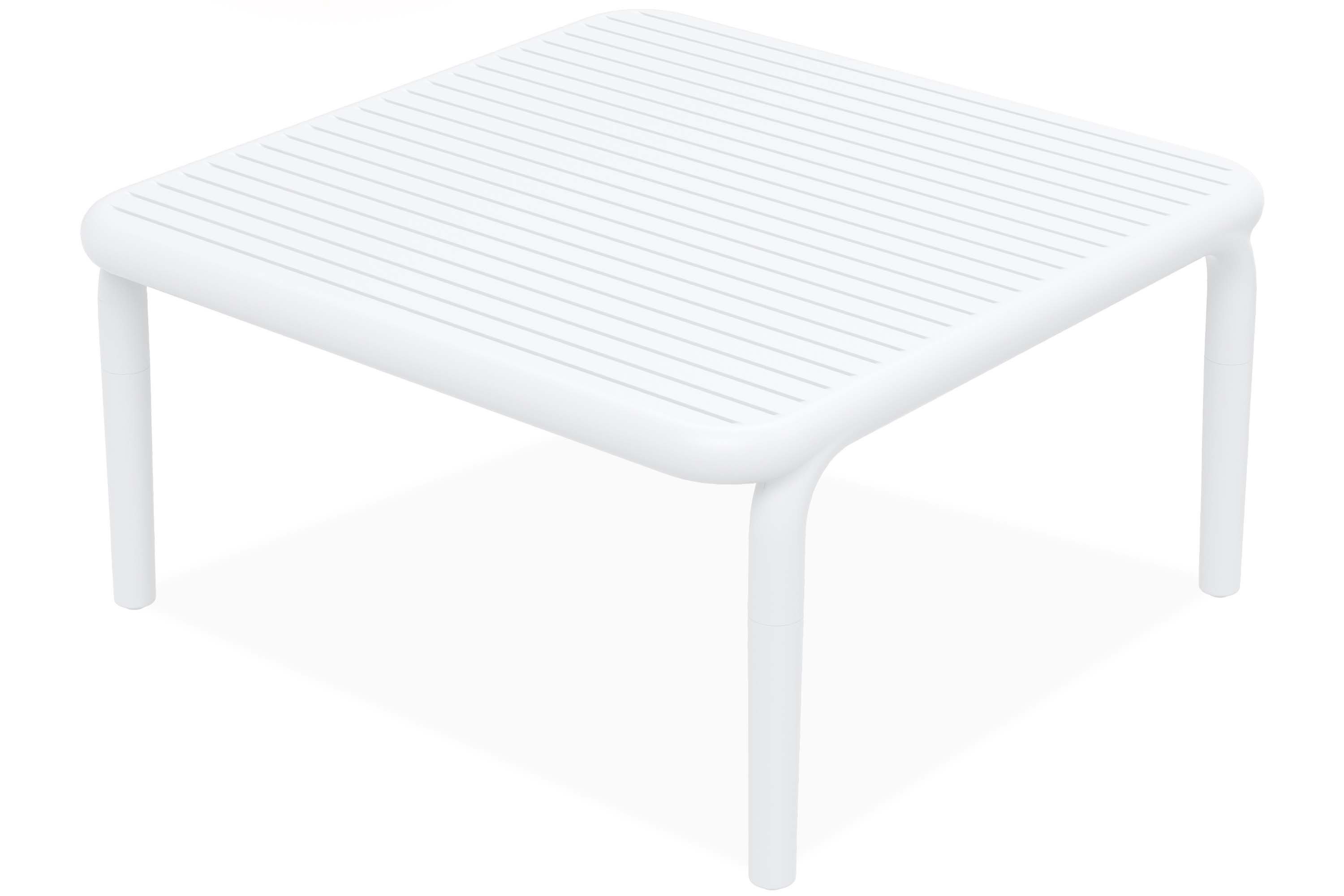 KONSIMO® Gartentisch FICCARI Balkontisch Outdoor Kaffeetisch, hergestellt in der EU, Wetterfestes Material, 100% recycelbar, Gartenmöbel, Höhe: 40,5 cm