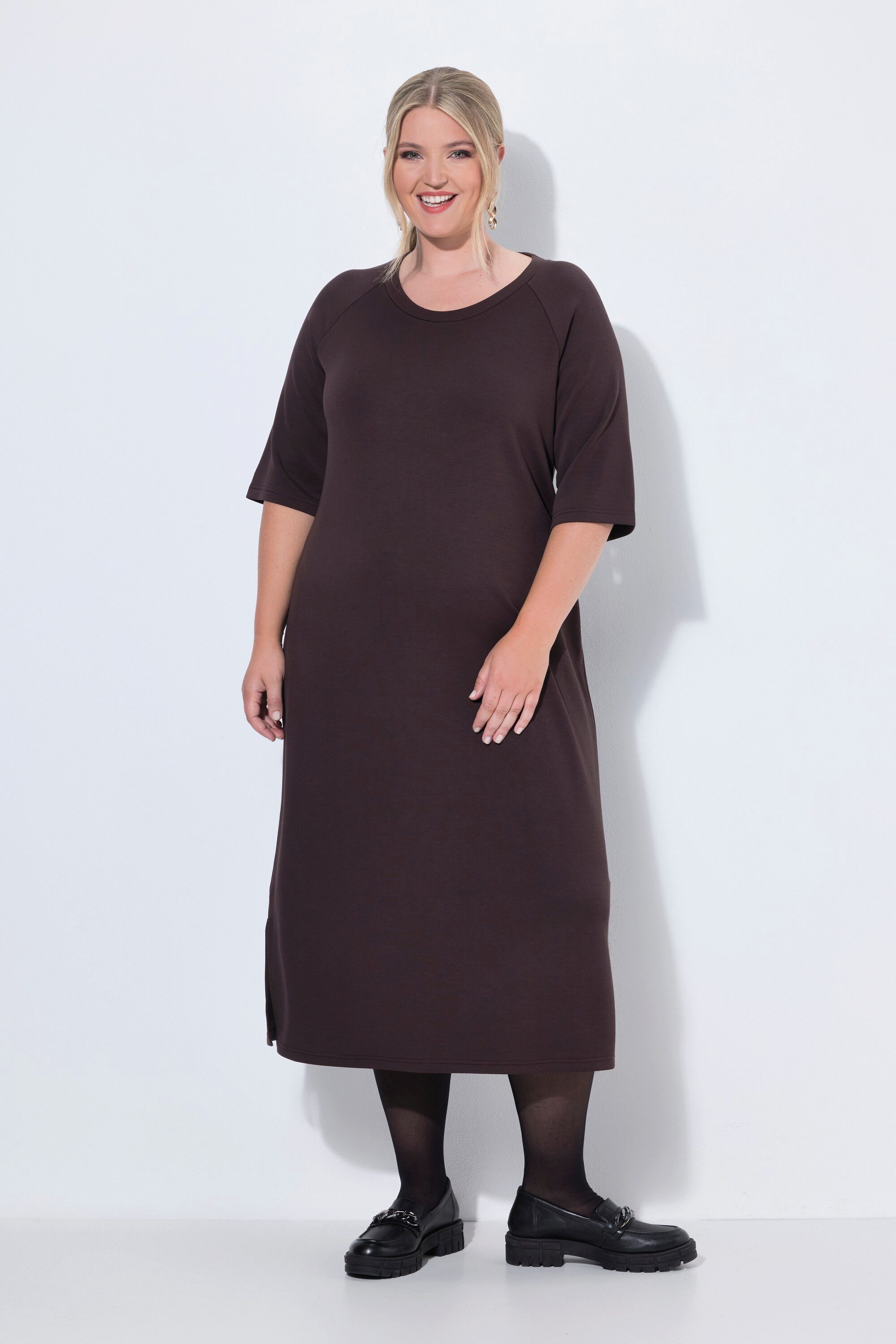 MIAMODA Jerseykleid Jerseykleid A-Linie Modalmix-Jersey 3/4-Ärmel