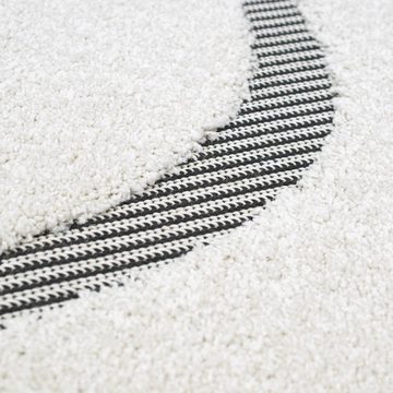 Teppich Moderner flauschiger Wellenteppich für Schlafzimmer, Carpetia, rechteckig, Höhe: 15 mm