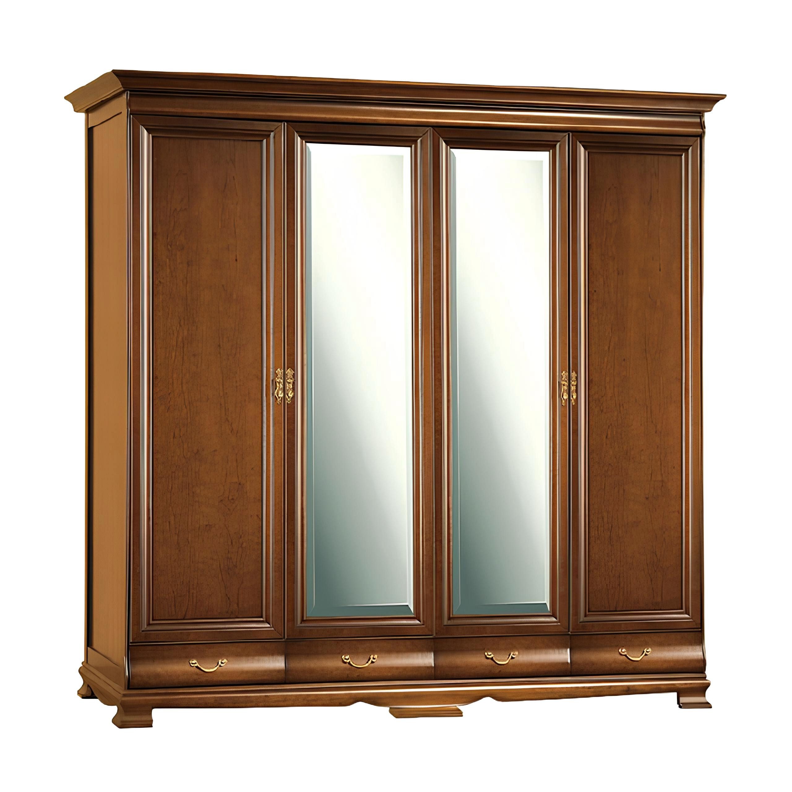 Schranksystem Traditionelle Schränke - Holz-Schrank - Schrankkombination