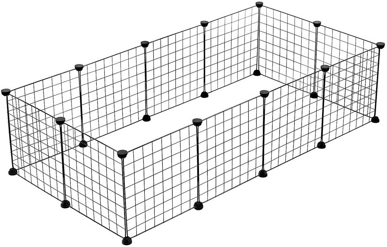 EUGAD Kleintierkäfig, Freigehege DIY Laufstall Welpenauslauf günstig online kaufen