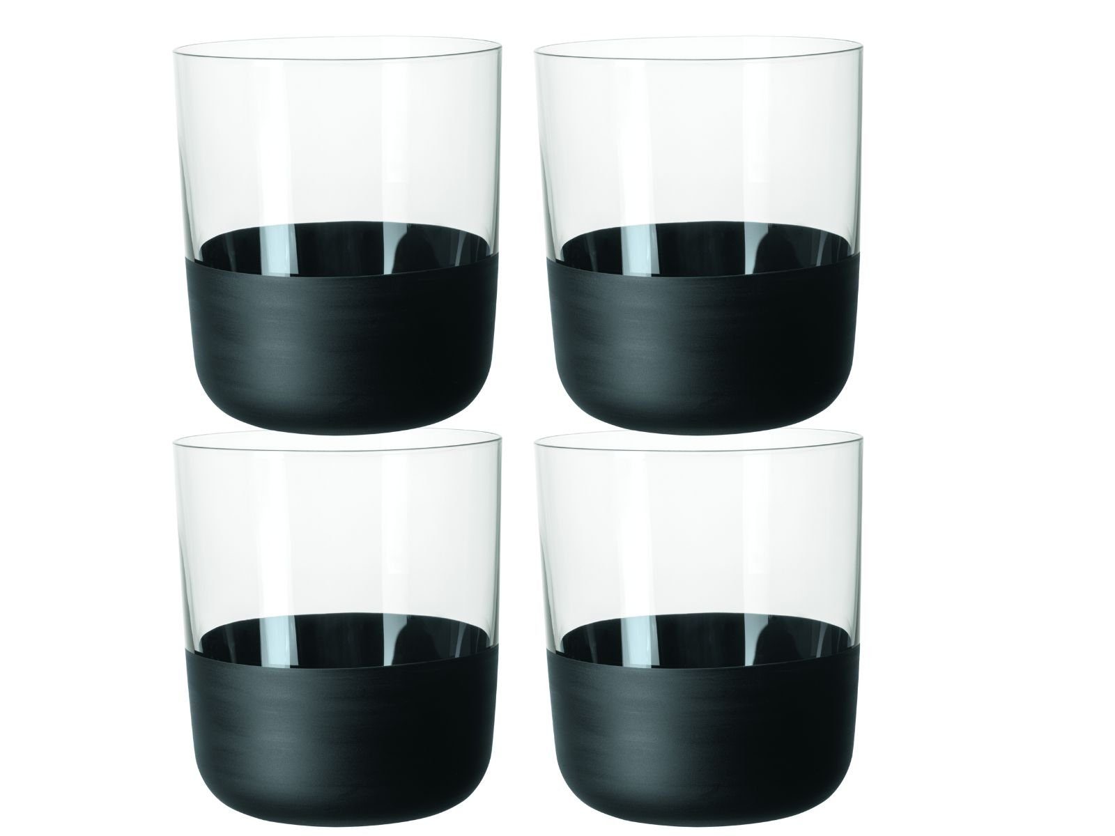 Villeroy & Boch Cocktailglas Manufacture Rock Whiskybecher Set 4tlg., Kristallglas