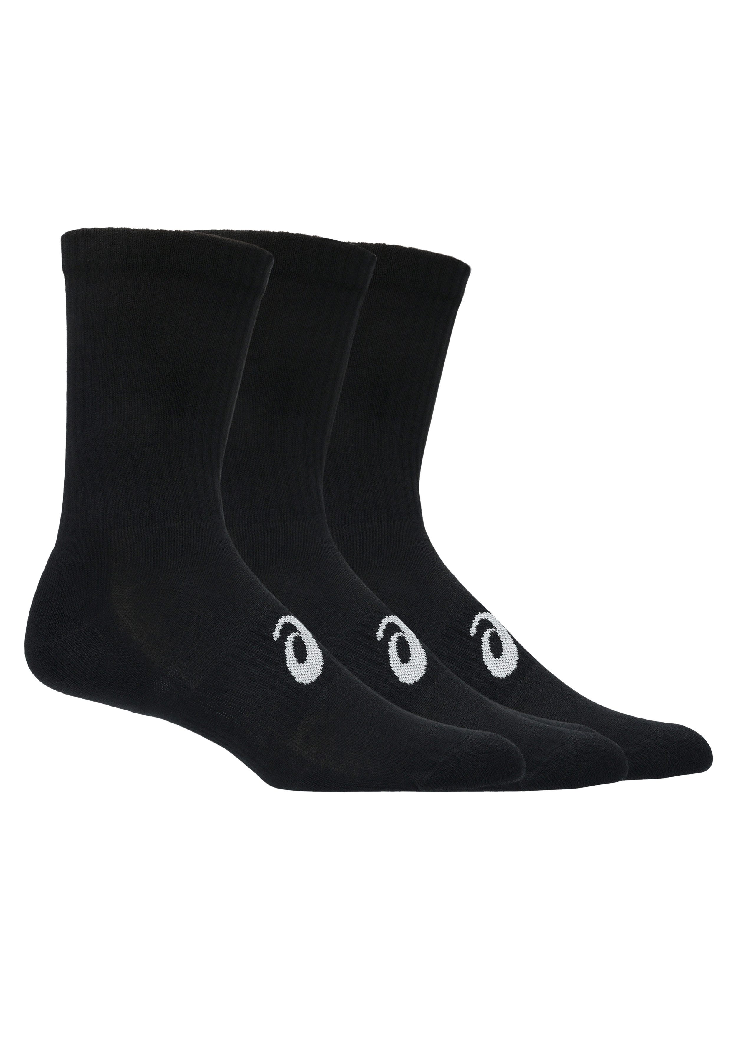 Asics Laufsocken 3 PACK CREW SOCK mit spezieller Dämpfung, mit Mesh-Knit-Gewebe