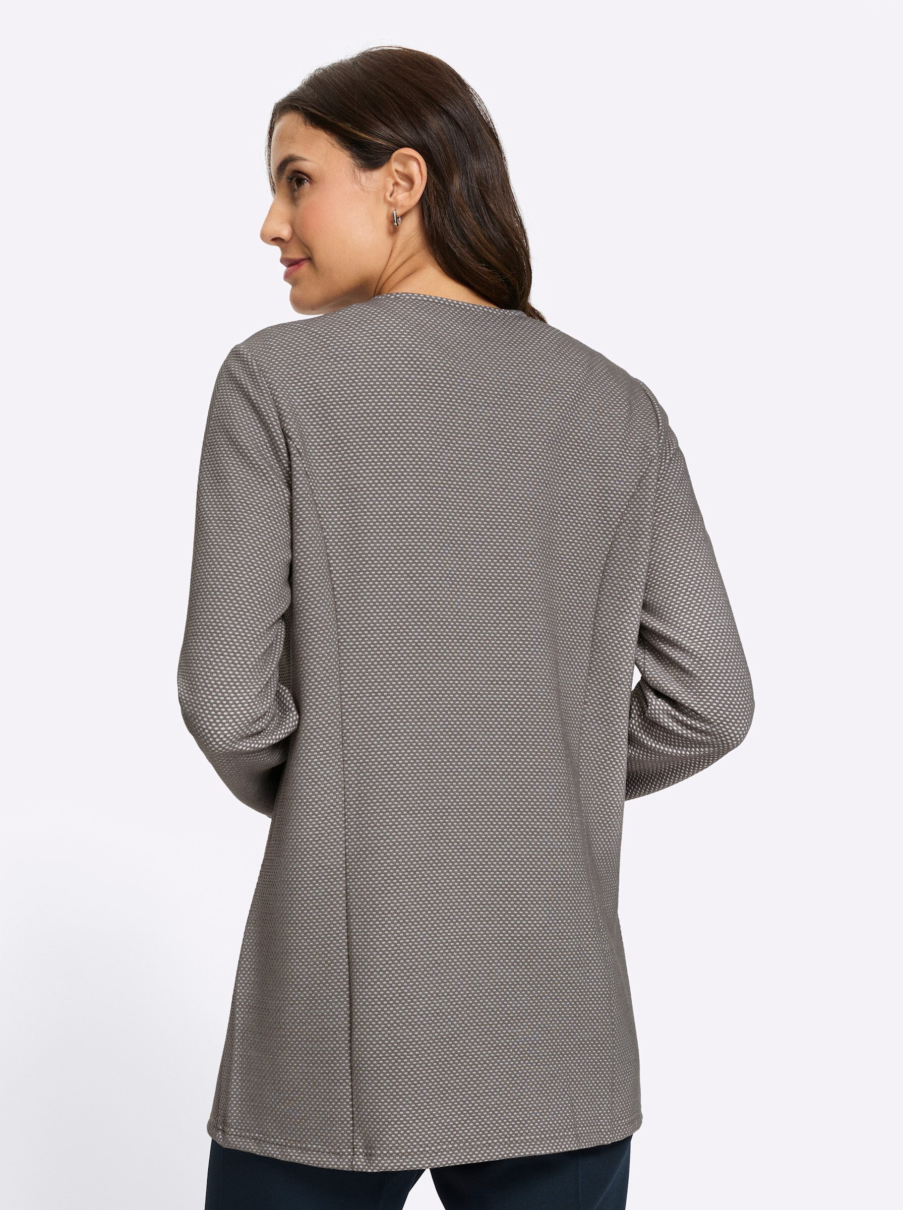 Witt Shirtjacke Shirtjacke Langarm Jersey, Jacquard