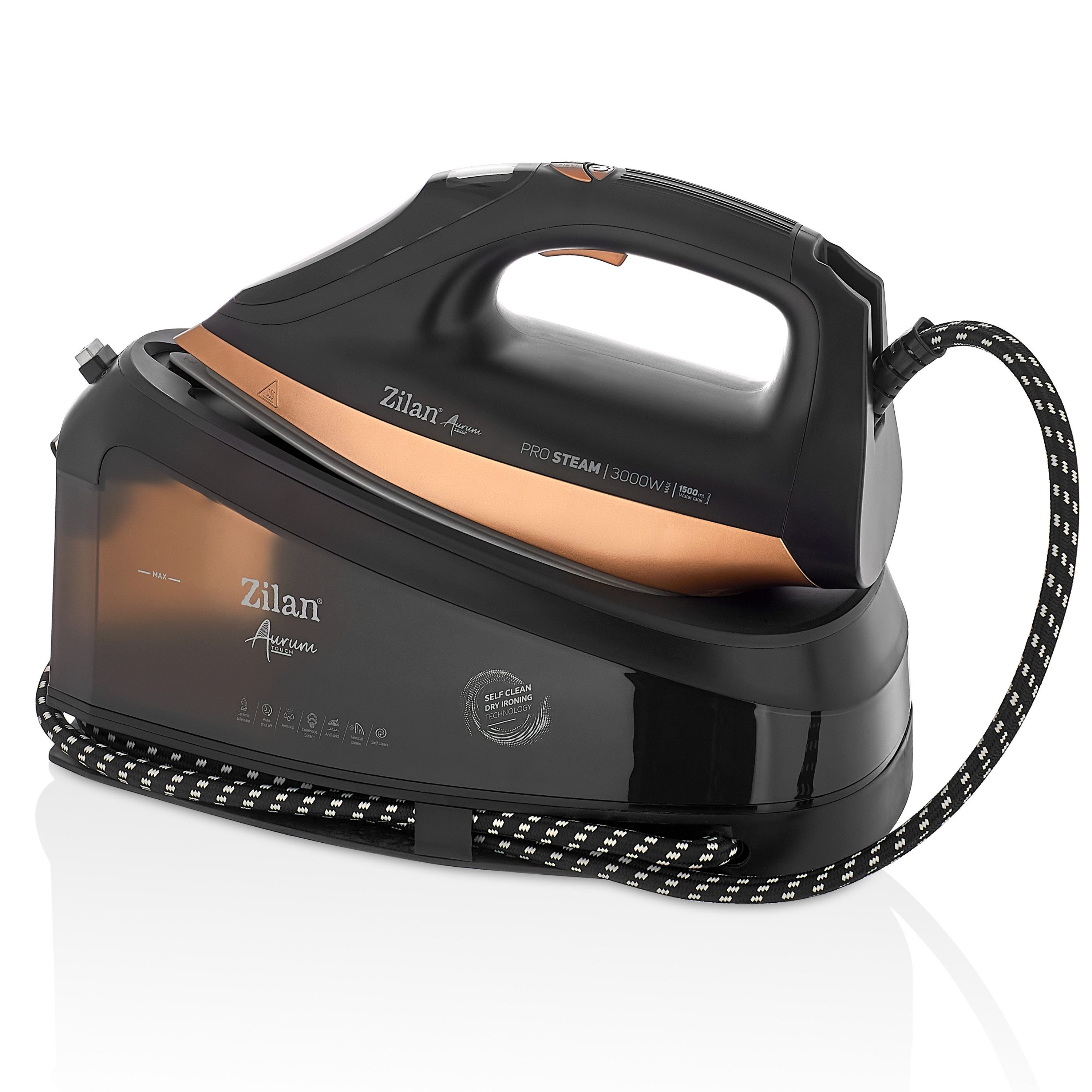 Zilan Dampfbügeleisen ZLN-4261, 3000 W, Keramikbeschichtung,Selbstreinigungsfunktion,Automatische Abschaltung