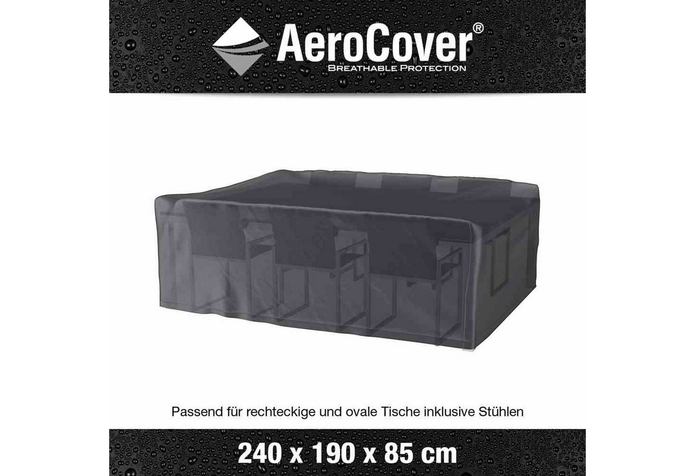 Thumbnail - AeroCover Schutzplane Atmungsaktive Schutzhülle für Sitzgruppen 240x190xH85 cm