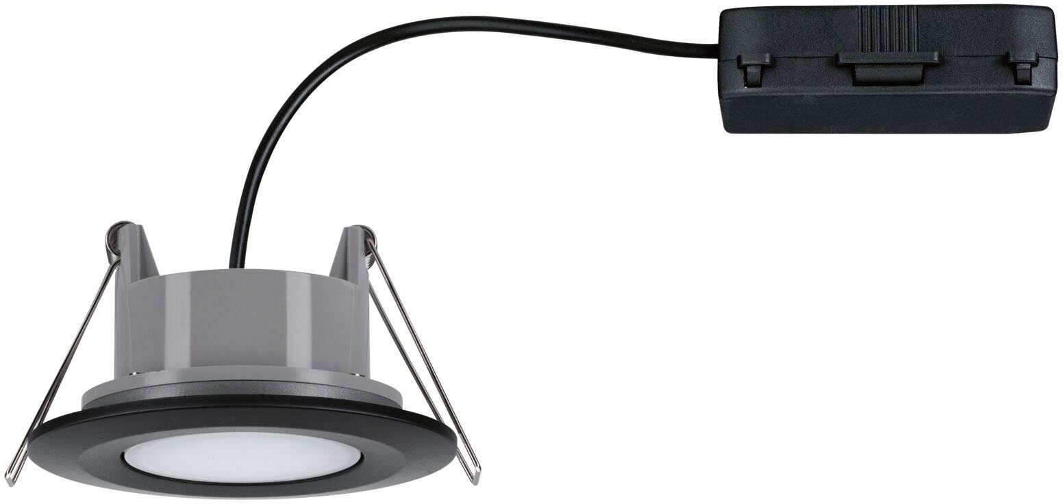 4000K Calla matt, 1x680lm 230V Neutralweiß, 6W LED LED Einbauleuchte IP65 integriert, fest Paulmann schwarz