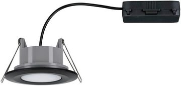 Paulmann LED Einbauleuchte Calla 1x680lm 4000K 6W 230V schwarz matt, LED fest integriert, Neutralweiß, IP65