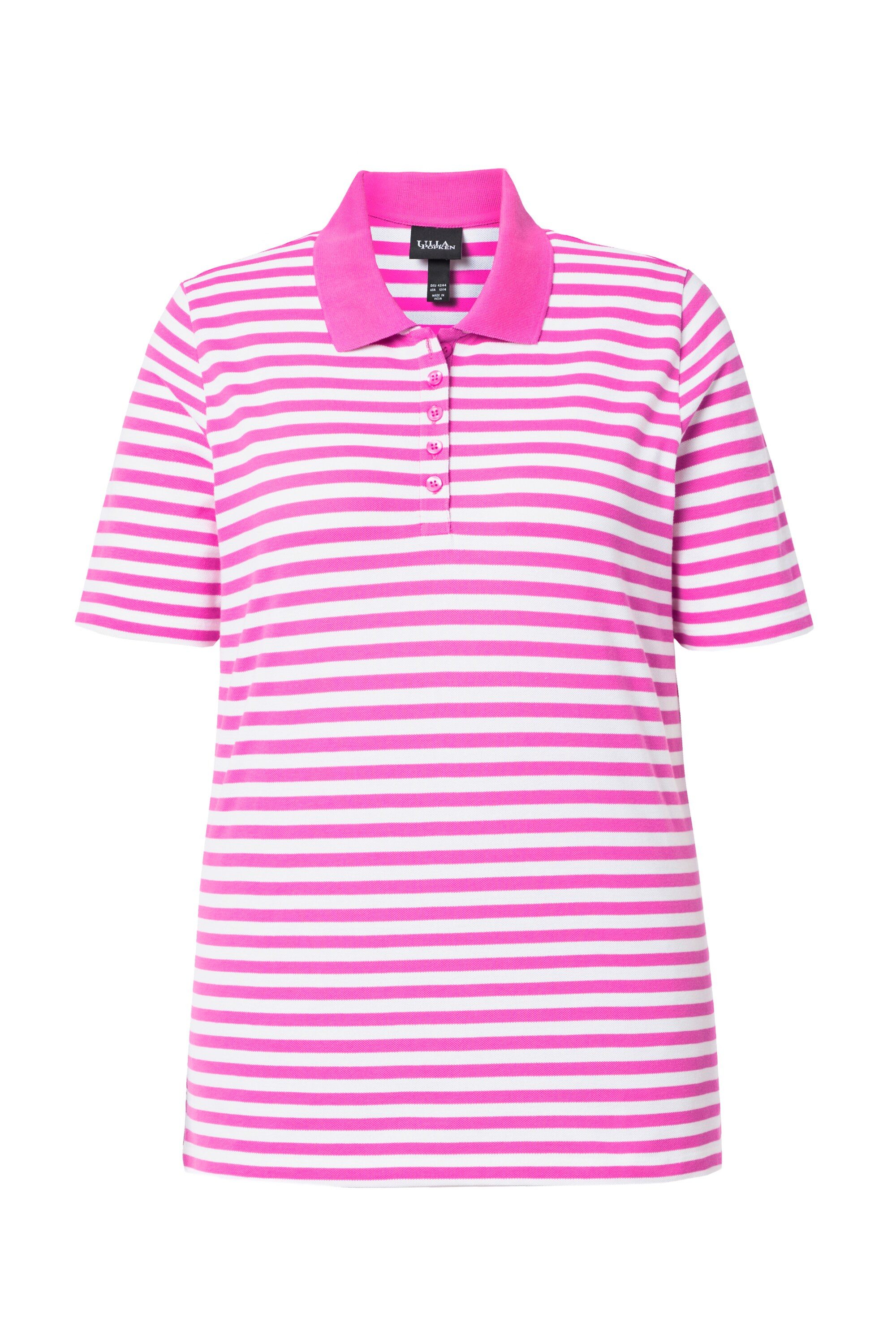 Poloshirt Poloshirt Ringel Polokragen Halbarm Pima Cotton