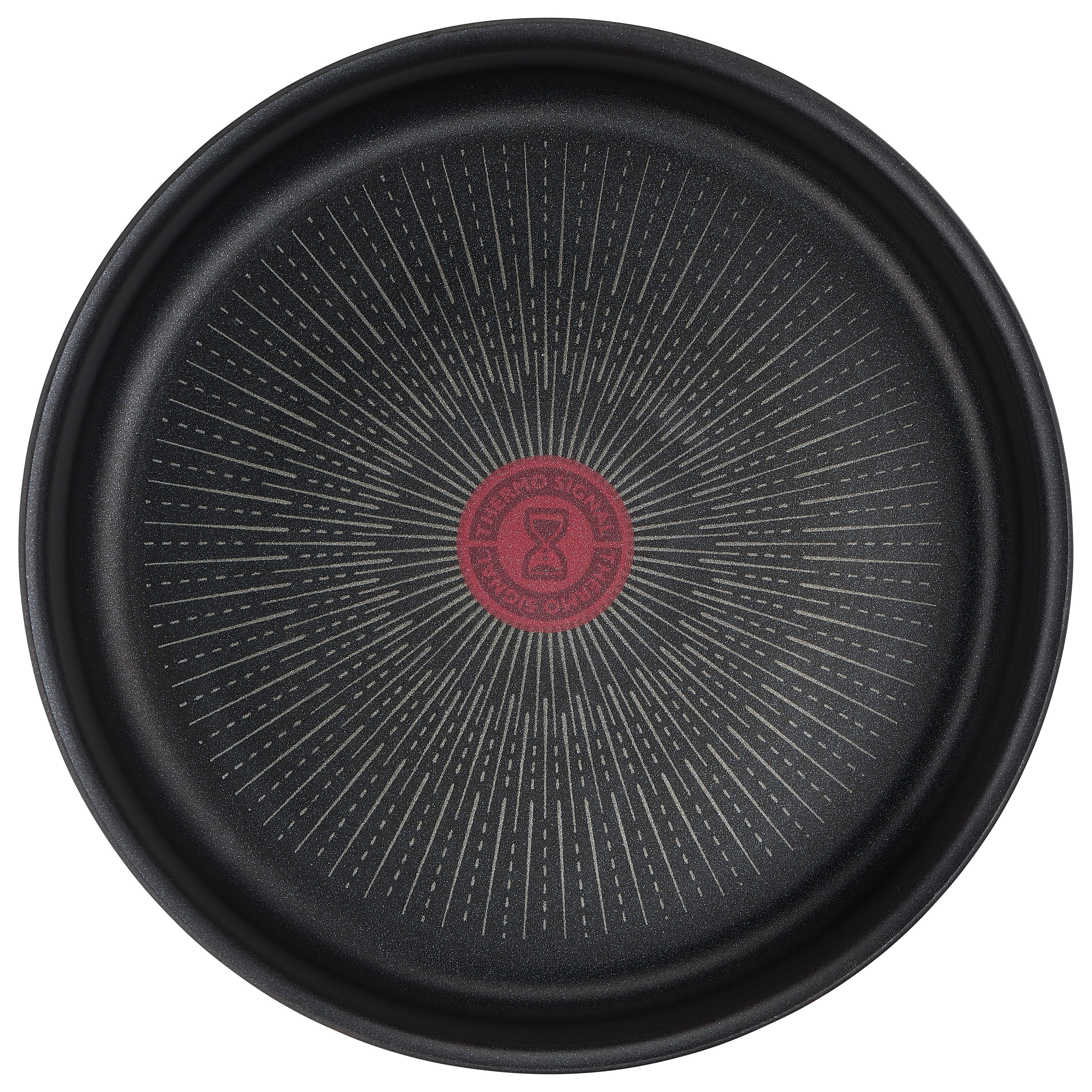 Tefal Schmorpfanne Ingenio Unlimited, Aluminium (1-tlg), 24 cm, stapelbar, Antihaftversiegelung, Thermo-Signal, Induktion