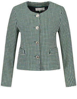 GERRY WEBER Jackenblazer Blazerjacke mit Hahnentrittmuster