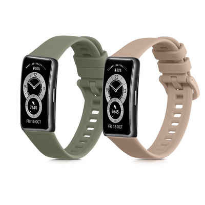 kwmobile Uhrenarmband 2x Sportarmband für Huawei Band 8, Armband TPU Silikon Set Fitnesstracker