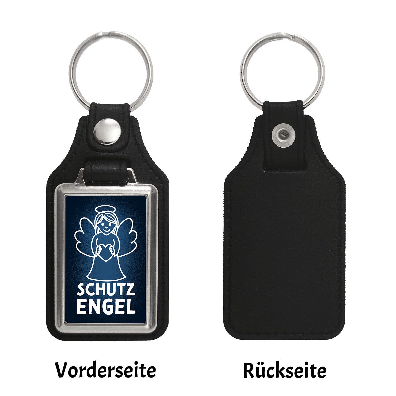 speecheese Schlüsselanhänger Schutzengel Schlüsselanhänger mit Kunstleder-A günstig online kaufen