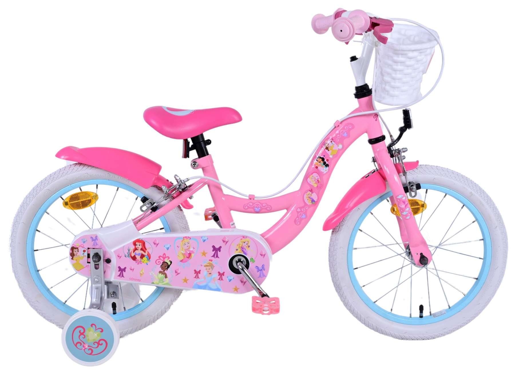 Kinderfahrrad Disney Princess - Mädchen - Rosa - Zwei-Hand-Bremsen