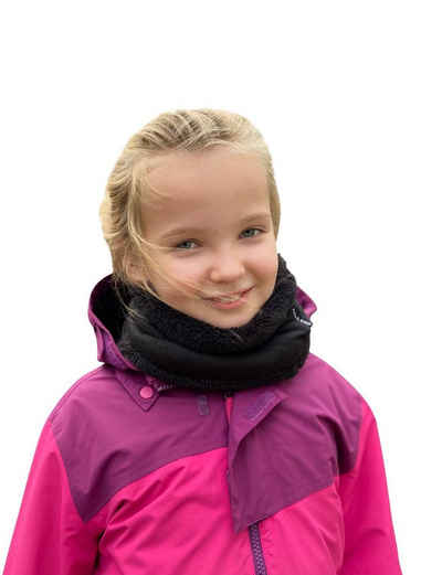 Hilltop Strickschal Kinder Loop-Schal mit Teddy-Fleece, doppellagig, Junge & Mädchen