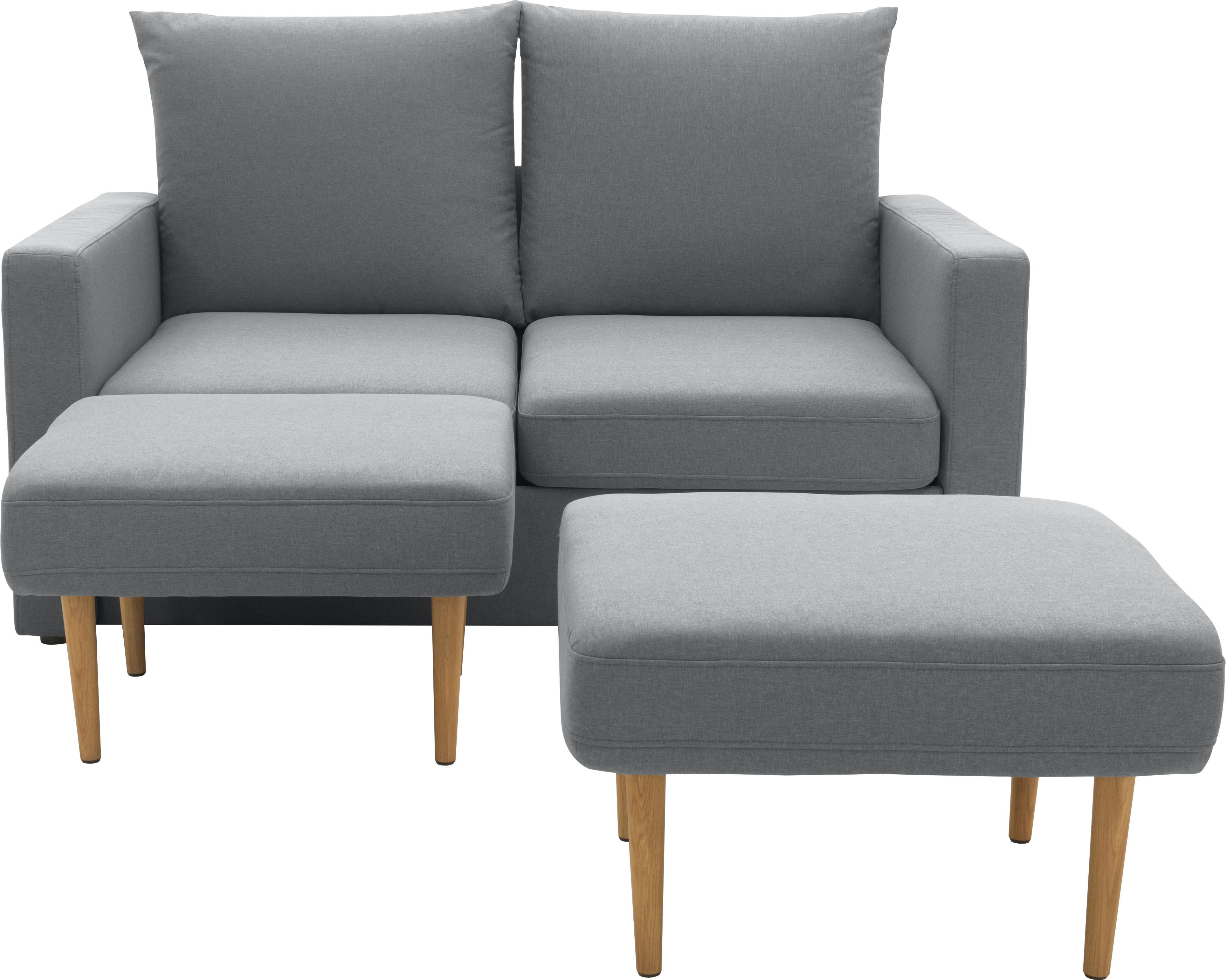 DOMO collection 2-Sitzer Slunce, Outdoor-Raumwunder, 2-Sitzer inkl. 2 Hocker, Outdoor geeignet