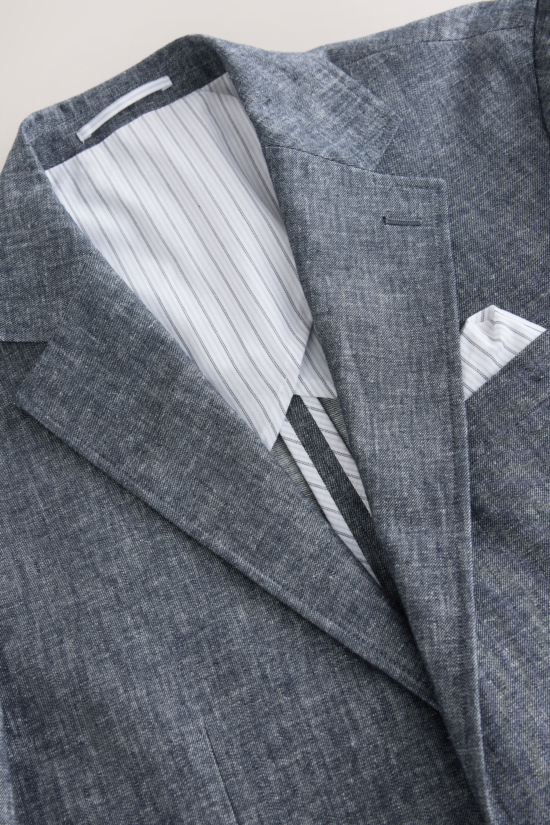 Next Sakko Slim Fit Anzugsakko aus Leinengemisch (1-tlg)