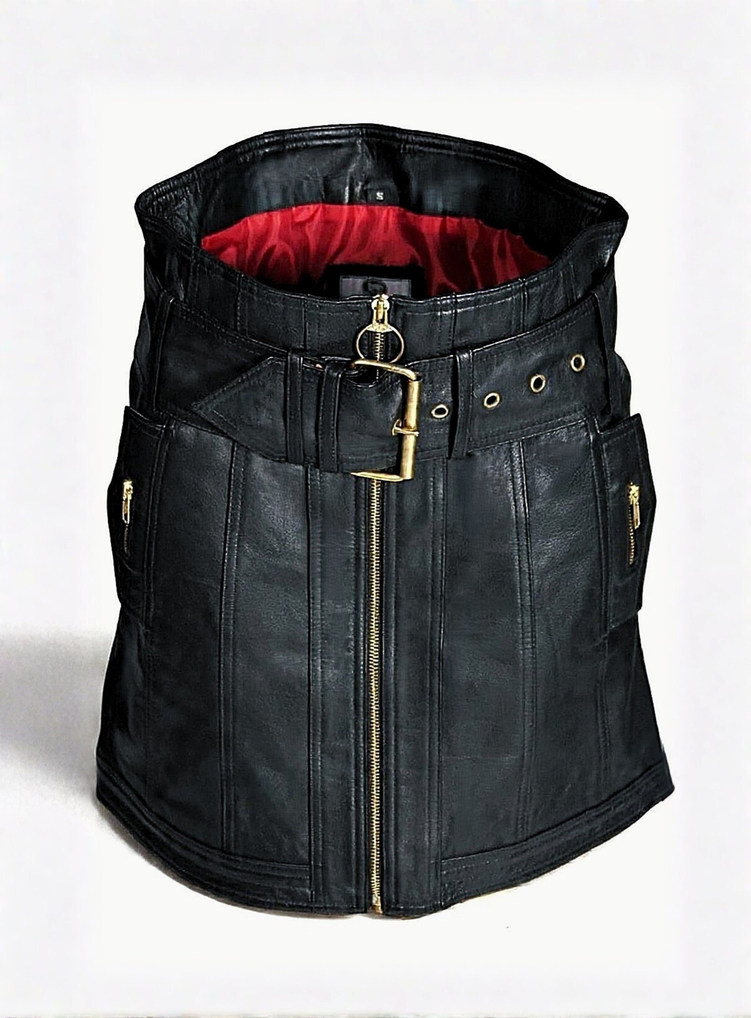 Be Noble Lederrock Charlotte A Style Rock mit Reißverschlüssen und breitem günstig online kaufen