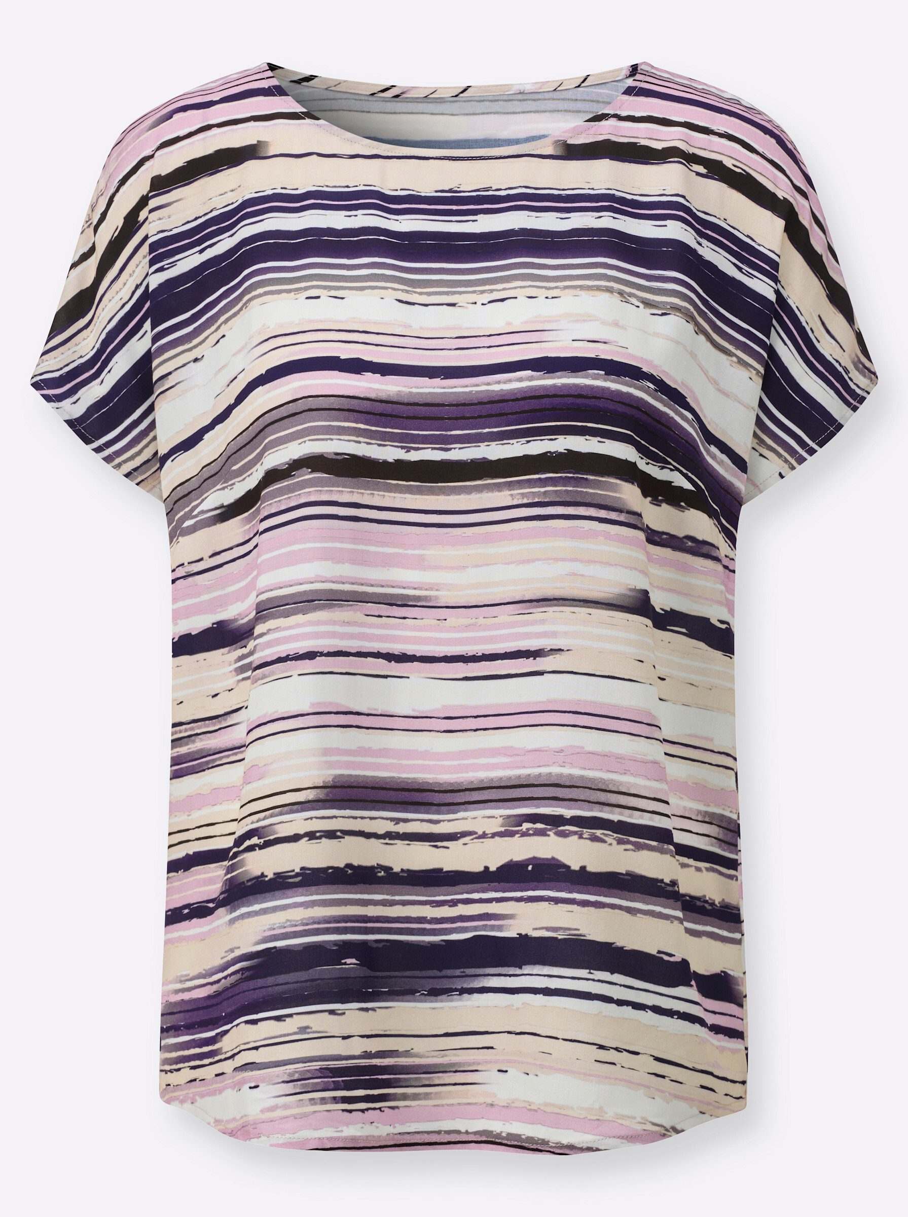 Witt Klassische Bluse Druckbluse Kurzarm