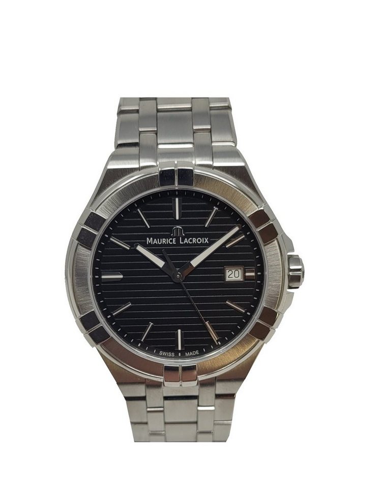 MAURICE LACROIX Schweizer Uhr, Maurice Lacroix Herren-Armbanduhr Analog  Quarz Edelstahl AI1008-SS002-331-1