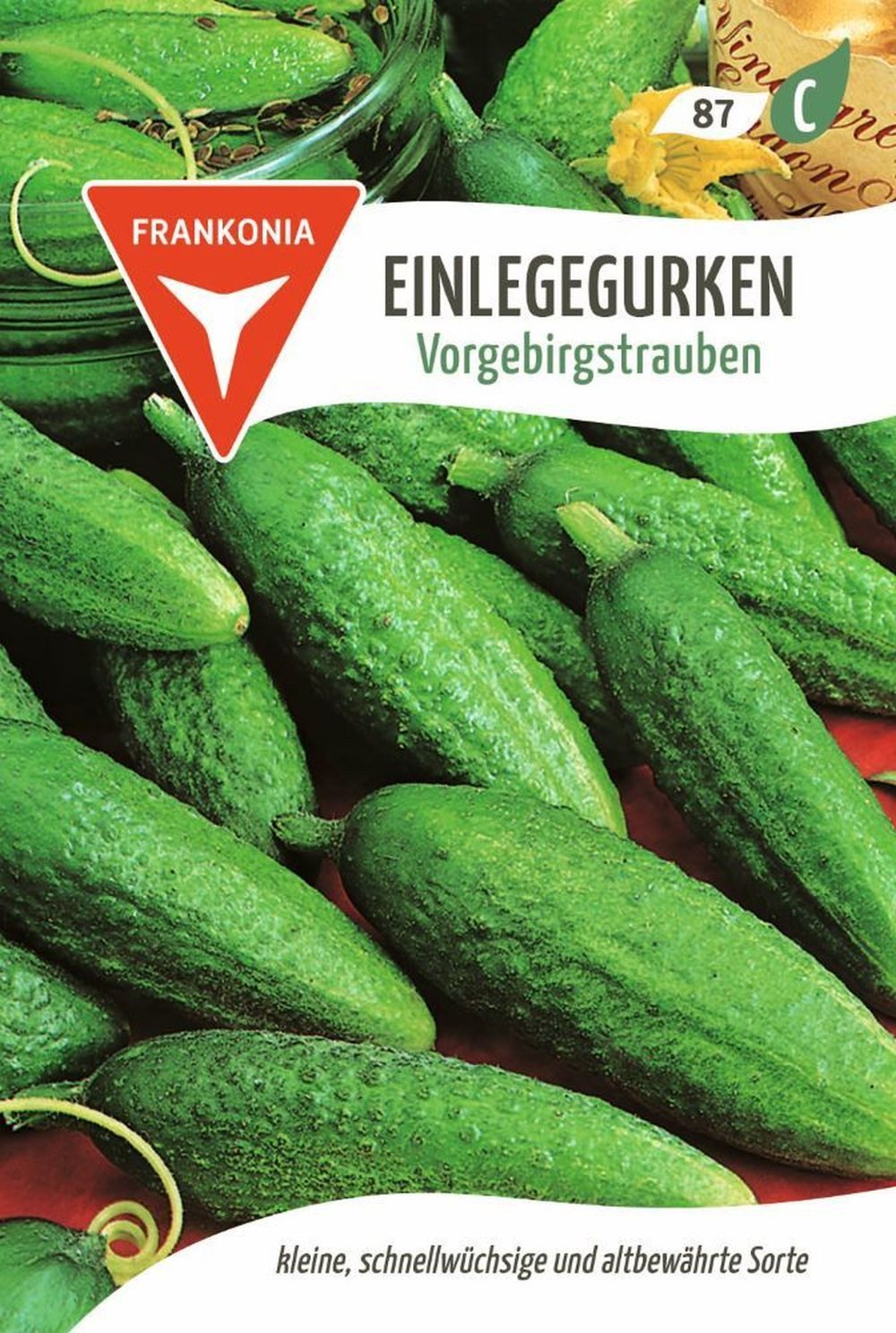 FRANKONIA Gemüsesamen Einlegegurke, Vorgebirgstrauben - Gurken-Samen Saatgut Samen, Cucumis sativus