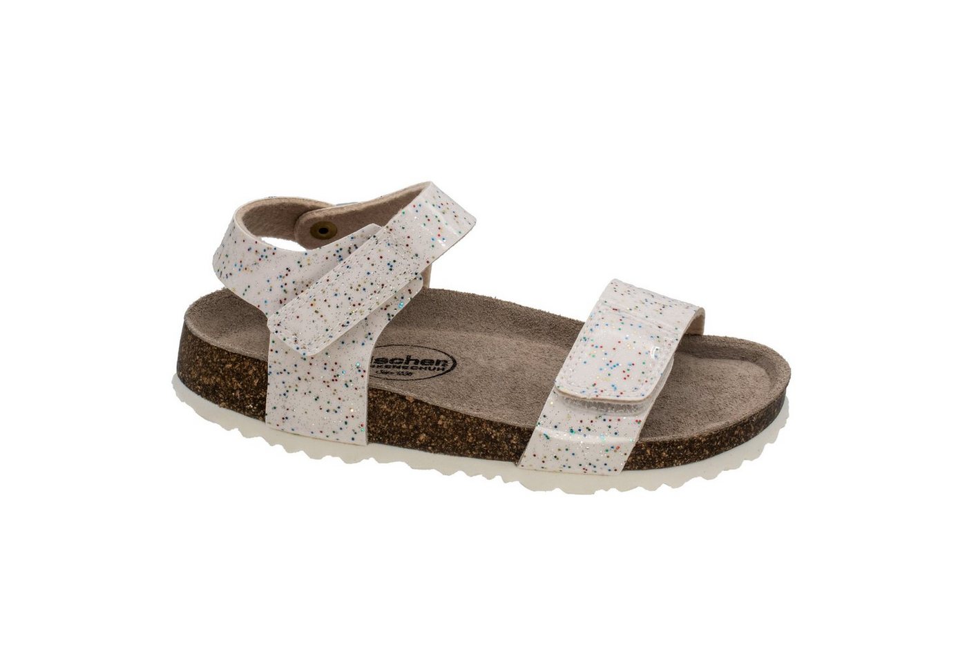 Fischer-Markenschuh Hawaii Sandalette aus Vegano (Lederimitat), Fleecefutter, gepolstertes Lederfußbett