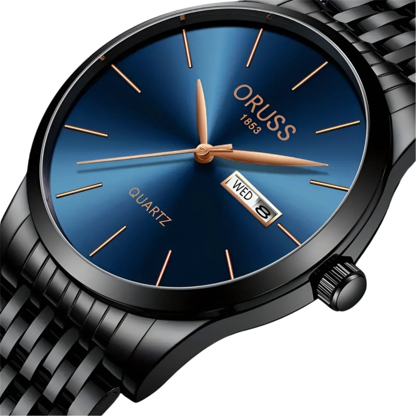 S&T Design Quarzuhr Herren Uhr Edelstahl Armbanduhr Herrenuhr, (Geschenkebox (Etui), inkl