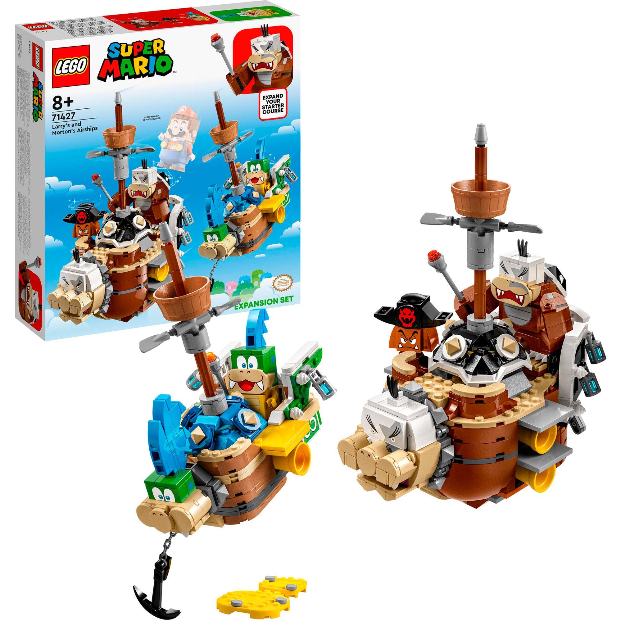 LEGO® Konstruktionsspielsteine LEGO Super Mario Larry und Mortons Luftgaleeren -