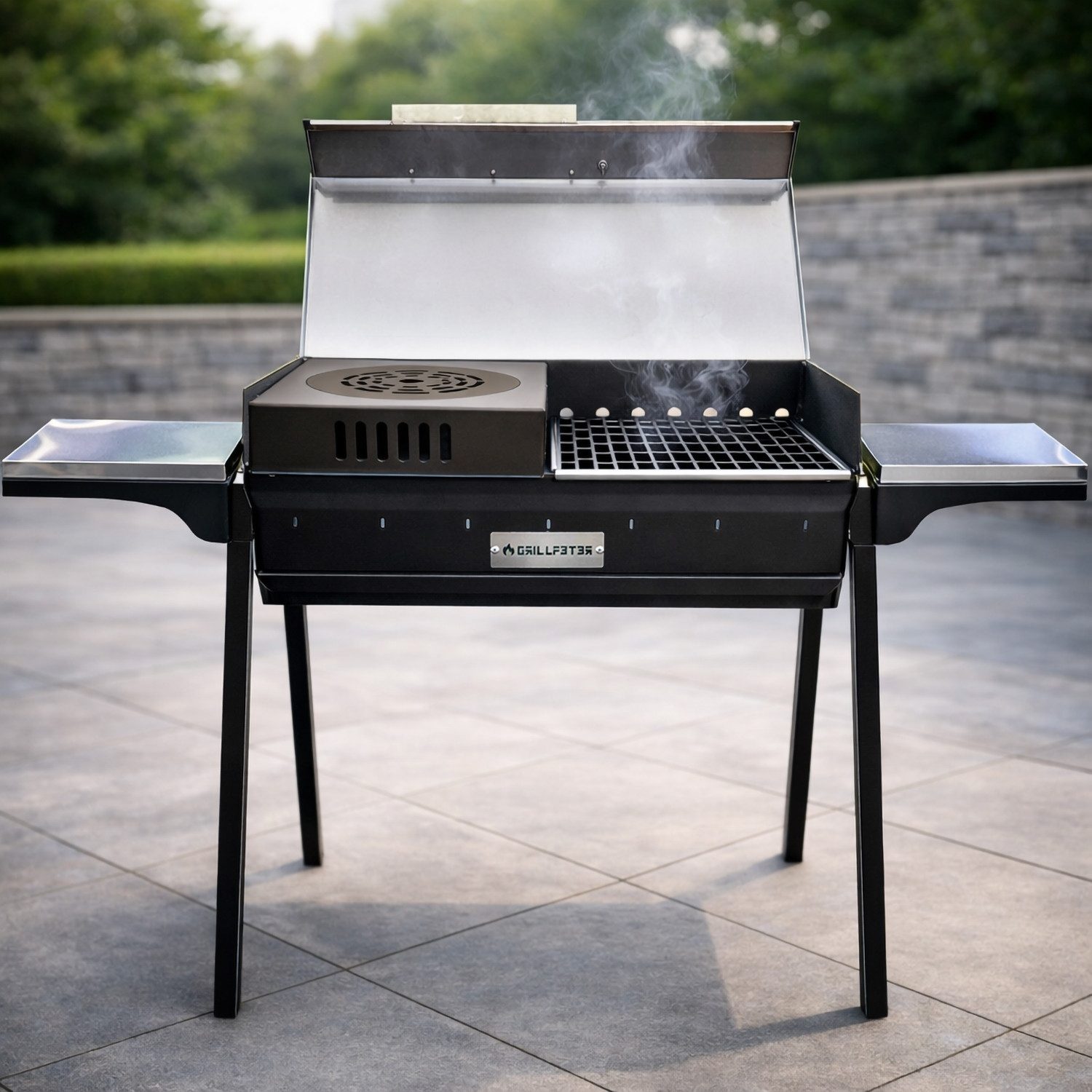 Grillpeter Holzkohlegrill Profi Mangal Altan 70 Stahl 3mm Schaschlikgrill Komplettset