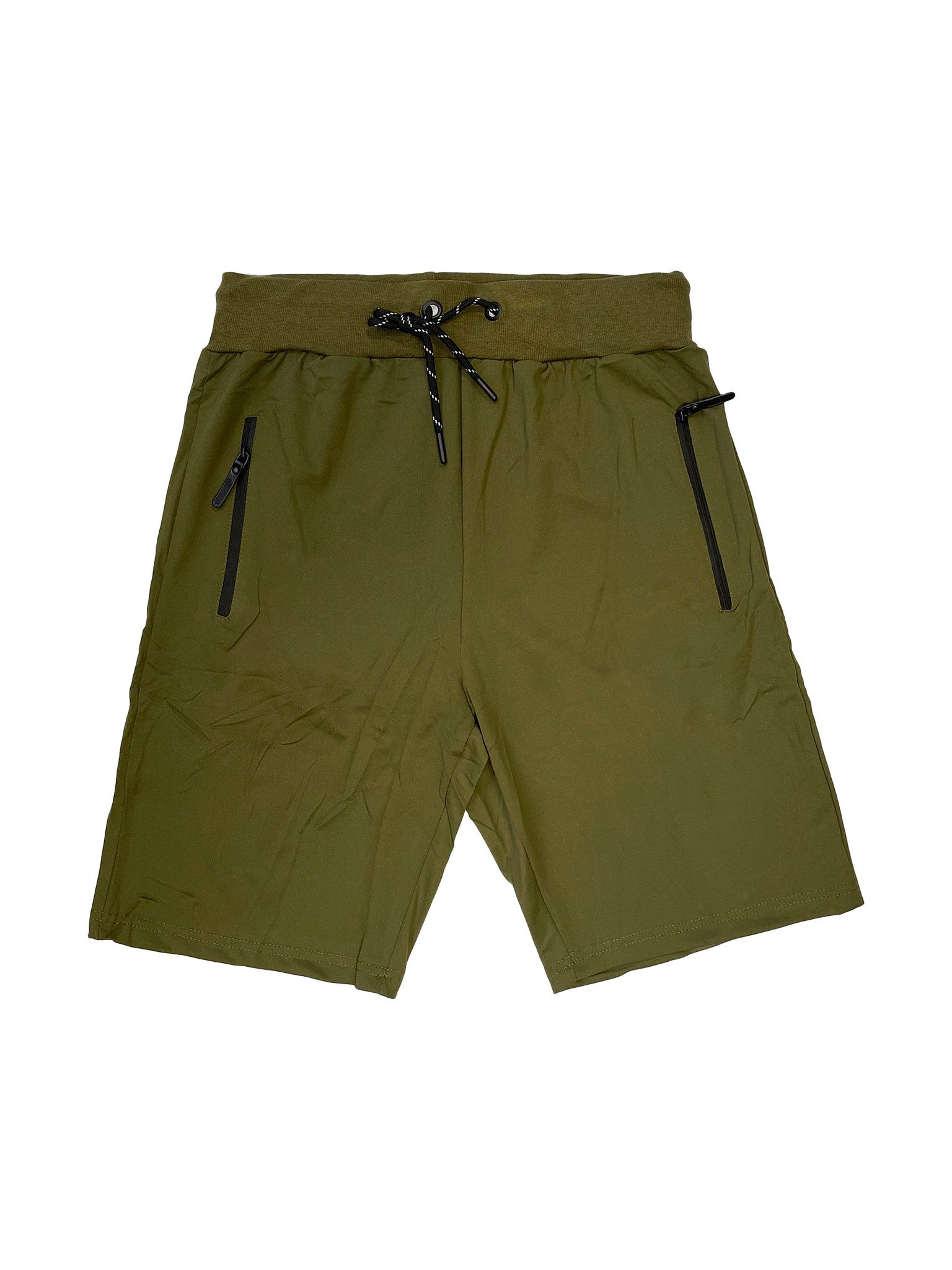 Max Men Sweatshorts Shorts elastischer Bund Kordelzug bequeme Kurze Hose 7610 in Olive