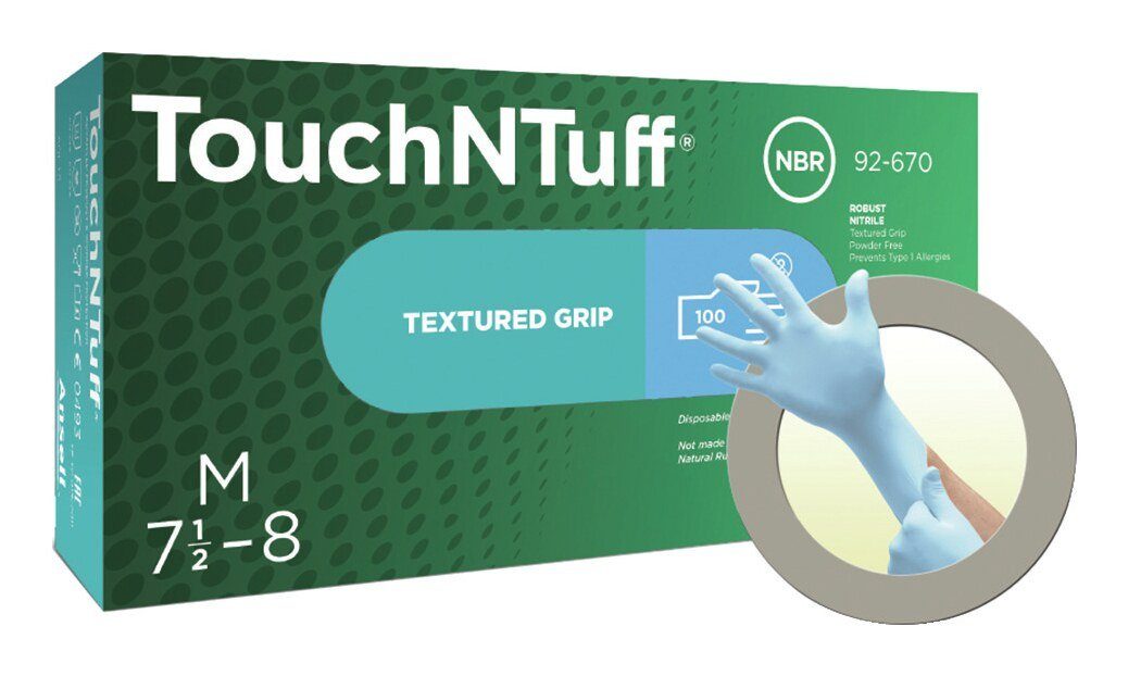 ANSELL Einweghandschuhe Handschuh TouchNTuff92-670, (Box a 100 Stück)