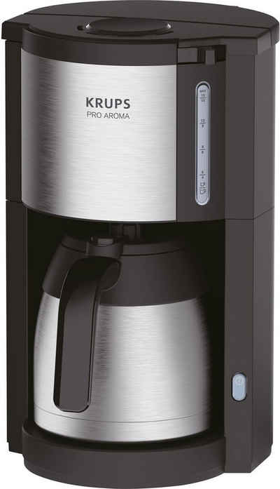Krups Filterkaffeemaschine KM305D Pro Aroma, 1,25l Kaffeekanne, Papierfilter, für 10 bis 15 Tassen