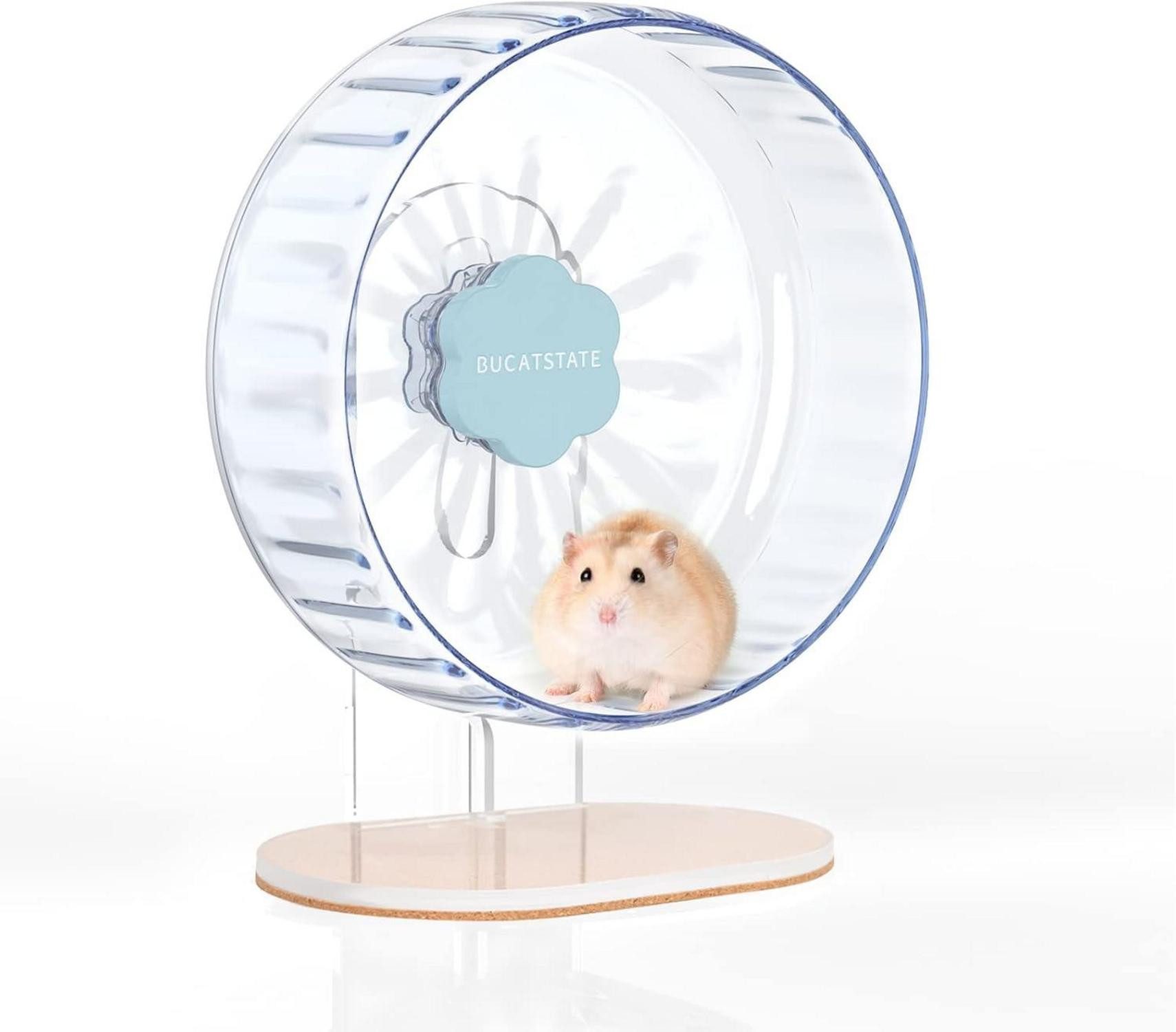 Kleintierkäfig Hamsterrad 26cm Laufrad Hamster Leise Spielzeug Transparent