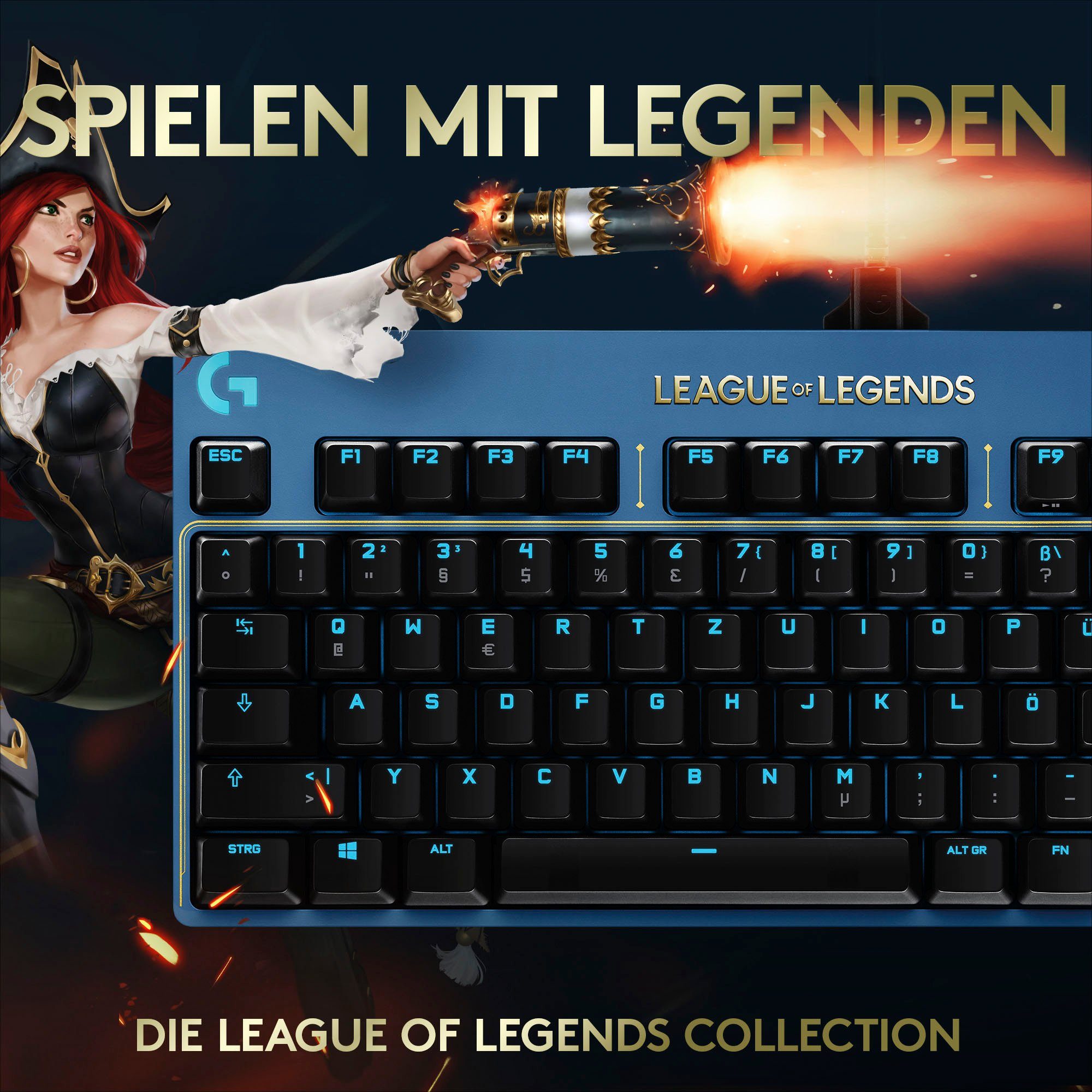Edition Legends Logitech League of G G Gaming-Tastatur PRO