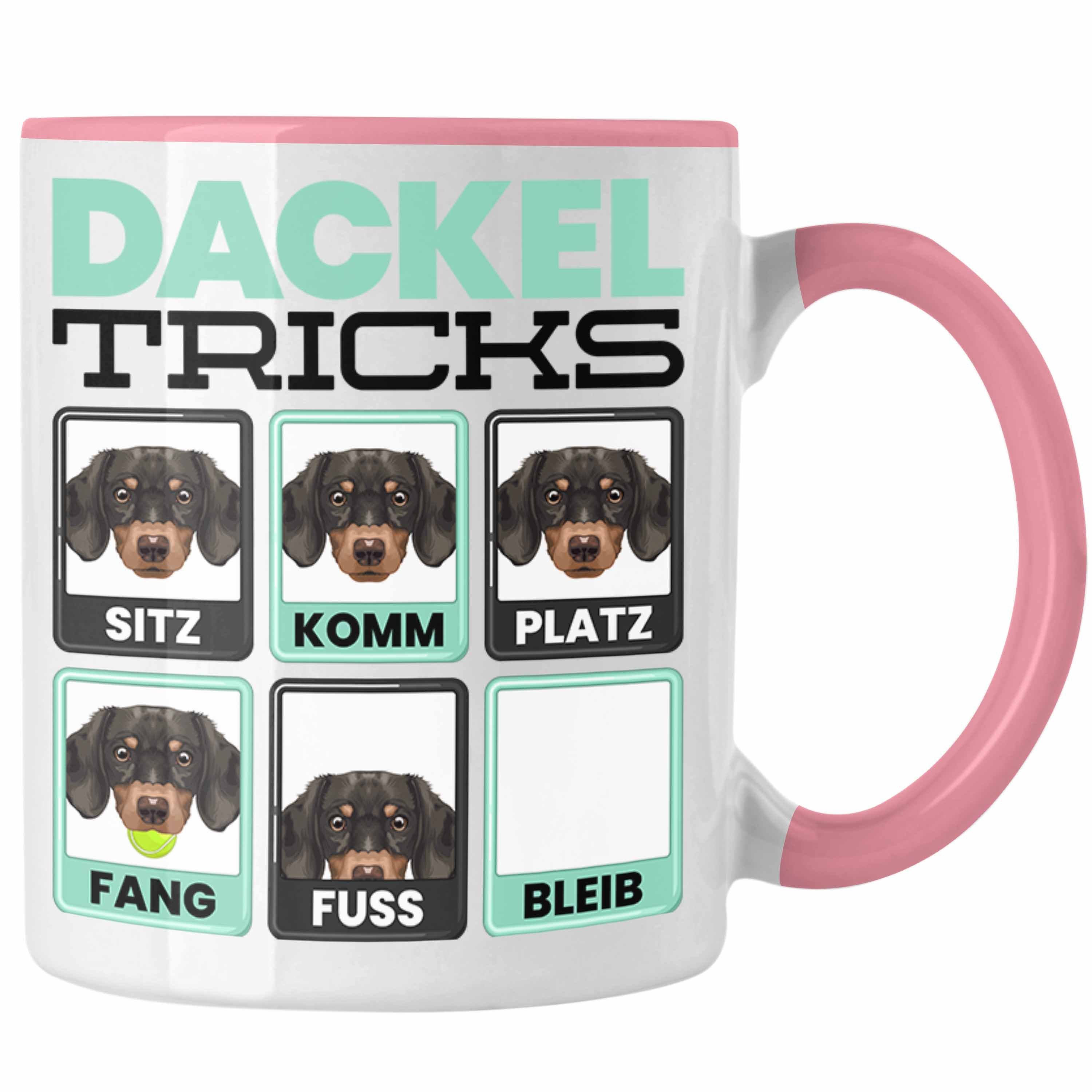 Trendation Tasse Dackel Besitzer Tasse Geschenk Lustiger Spruch Geschenkidee Dackel Tri Rosa